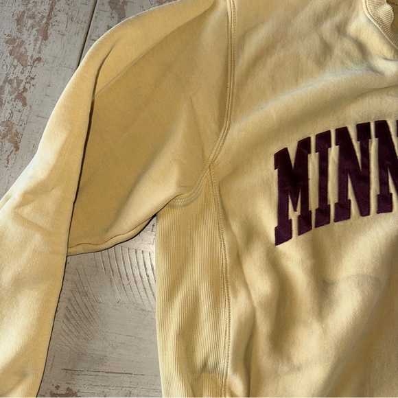 Minnesota Yellow ragged sweatshirt crewneck small - Picture 8 of 12